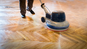 Hardwood floor buffer